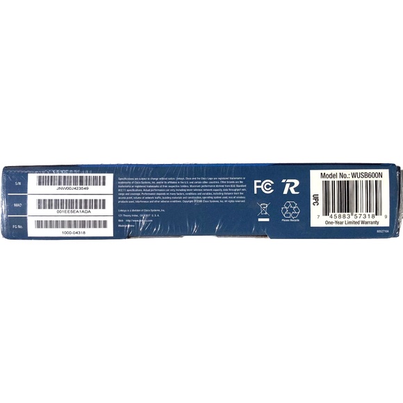 Linksys Wireless-N Usb Network Adaptor Dual-Band Model WUSB600N 745883573189 - Picture 4 of 6